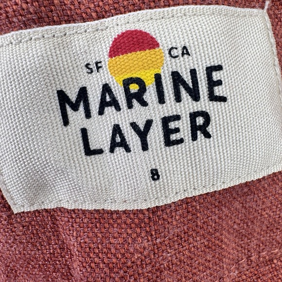 Marine Layer Wide Leg Trousers 8 Hemp Stretch Earthy Coastal Resort Sustainable - Picture 6 of 14